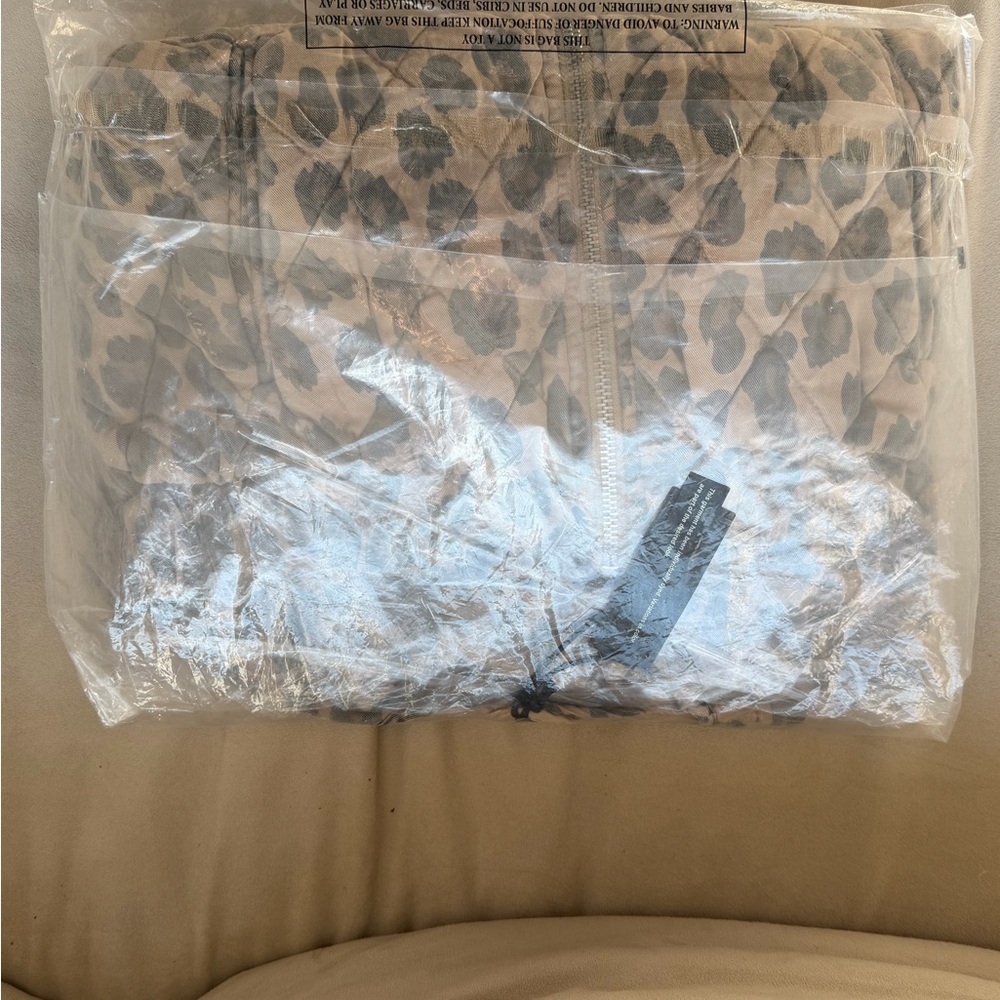 Balmain Tan and Black Leopard Bomber Jacket - Picture 5 of 8
